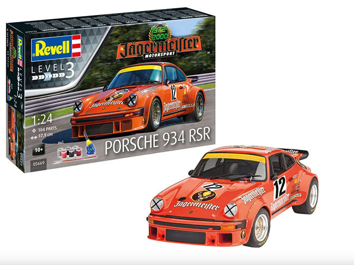 Modelo a escala 1/24 para armar: Jägermeister Motorsport Porsche 934 RSR