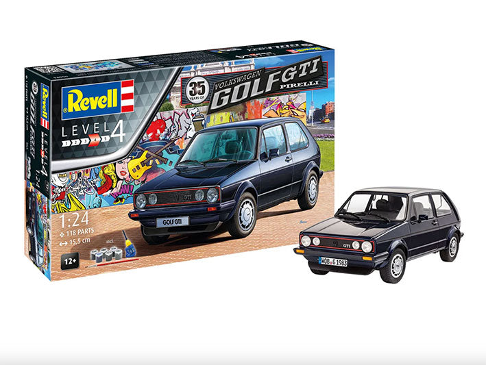 Modelo a escala 1/24 para armar: Volkswagen Golf GTI Pirelli Set de Regalo