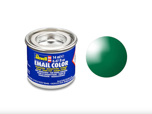 Pintura Esmalte - Revell #61 (Gloss Emerald Green) - Verde Esmeralda Brillante 14ml