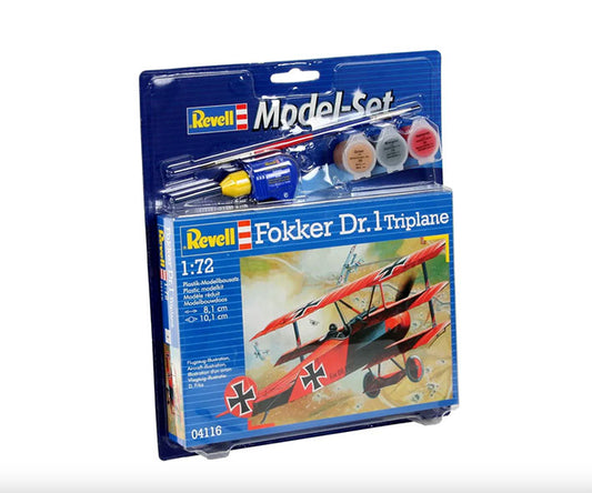 Modelo a escala 1/72 para armar: Model Set Fokker DR.1 Triplan