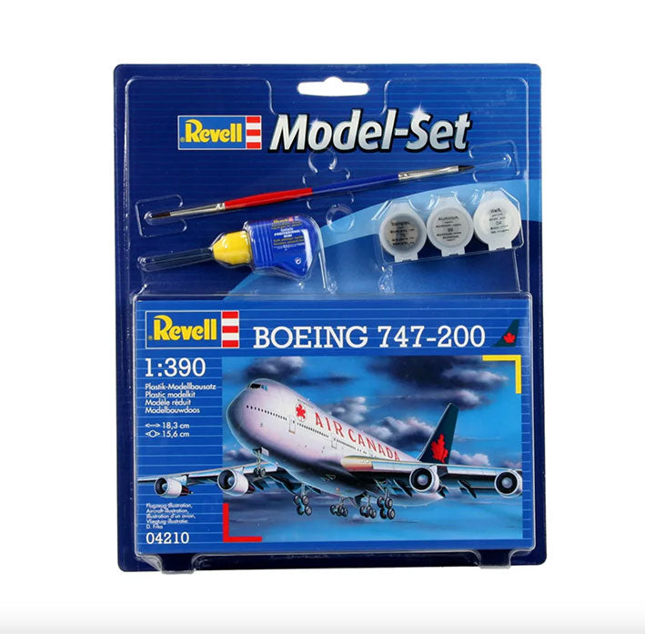 Modelo a escala 1/390 para armar: Boeing 747-200 "Air Canadá" Model Set