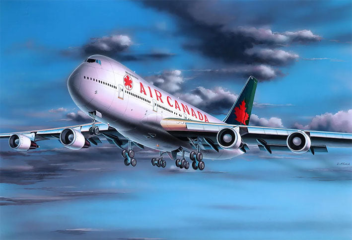 Modelo a escala 1/390 para armar: Boeing 747-200 "Air Canadá" Model Set