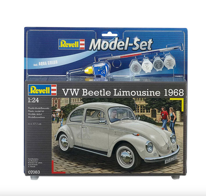 Modelo a escala 1/24 para armar: VW Escarabajo sedán 1968 Model Set