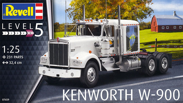 Modelo a escala 1/25 para armar: Kenworth W-900