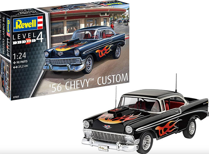 Modelo a escala 1/24 para armar: '56 Chevy Custom