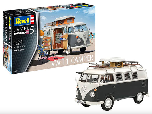Modelo a escala 1/24 para armar: Caravana VW T1
