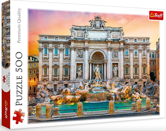 Rompecabezas 500 Piezas - Trefl: Fontana de Trevi, Roma