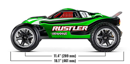 Auto Radio Control - TRAXXAS - RUSTLER XL-5 (Azul) Escala 1/10