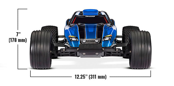Auto Radio Control - TRAXXAS - RUSTLER XL-5 (Azul) Escala 1/10