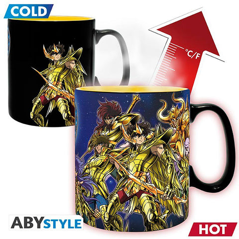 Taza Cerámica cambia con calor Caballeros Dorados - Saint Seiya