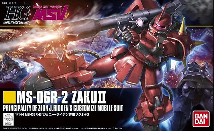 Bandai - Gundam Model Kit - MS-06R-2 Zaku II Johnny Ridden Custom HGUC 1/144