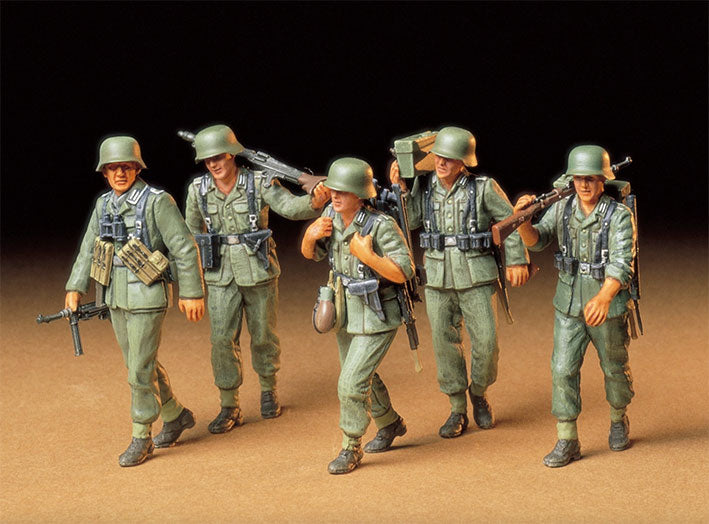 Modelo a escala 1/35 para armar: Militar - GERMAN MACHINE GUN CREW ON MANEUVER (TRIPULACIÓN DE AMETRALLADORAS ALEMANAS)