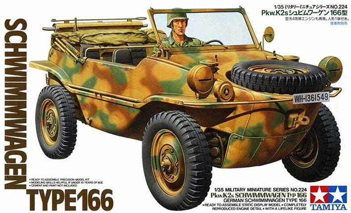 Modelo a escala 1/35 para armar: GERMAN SCHWIMMWAGEN TYPE 166