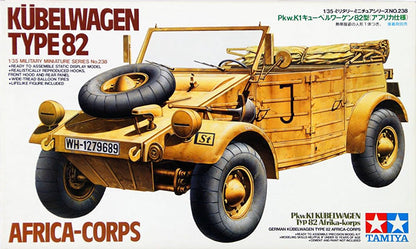 Modelo a escala 1/35 para armar: GERMAN KUBELWAGEN TYPE 82 AFRICA-CORPS