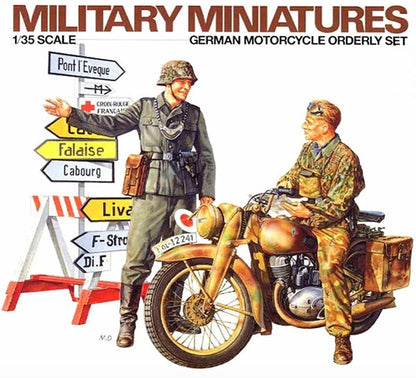 Modelo a escala 1/35 para armar: Militar - GERMAN MOTORCYCLE ORDERLY SET