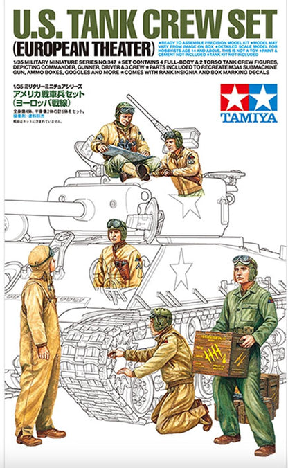 Modelo a escala 1/35 para armar: Militar - U.S. TANK CREW SET (EUROPEAN THEATER)