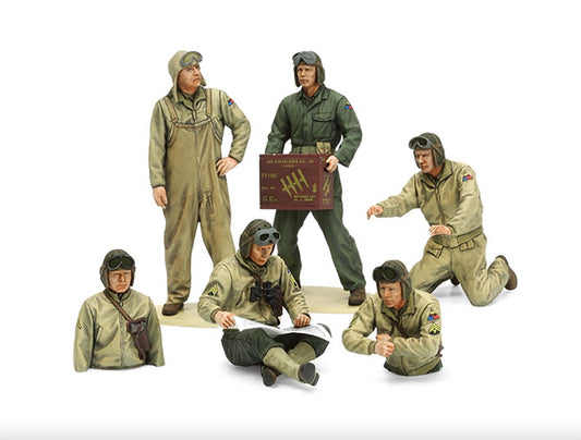 Modelo a escala 1/35 para armar: Militar - U.S. TANK CREW SET (EUROPEAN THEATER)