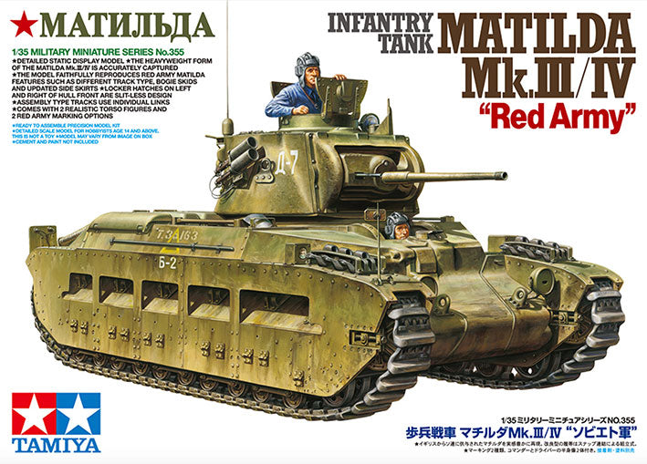 Modelo a escala 1/35 para armar: Infantry Tank Matilda Mk.III/IV "Red Army"