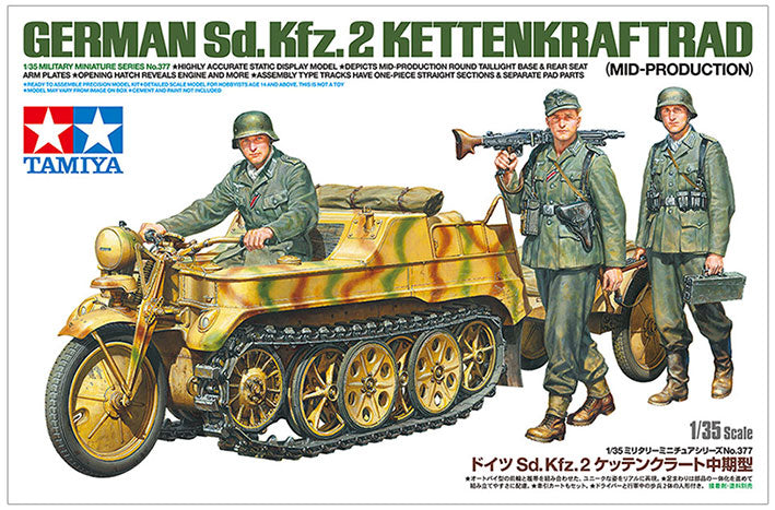 Modelo a escala 1/35 para armar: GERMAN Sd.Kfz.2 KETTENKRAFTRAD (MID-PRODUCTION)