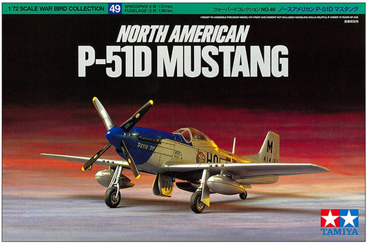 Modelo a escala 1/72 para armar: NORTH AMERICAN P-51D MUSTANG