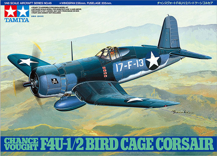 Modelo a escala 1/48 para armar: VOUGHT F4U-1/2 BIRDCAGE CORSAIR