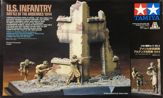 Modelo a escala 1/35 para armar: Militar - Scene Set#3 - Us Infantry (Battle Of Ardennes 1944)