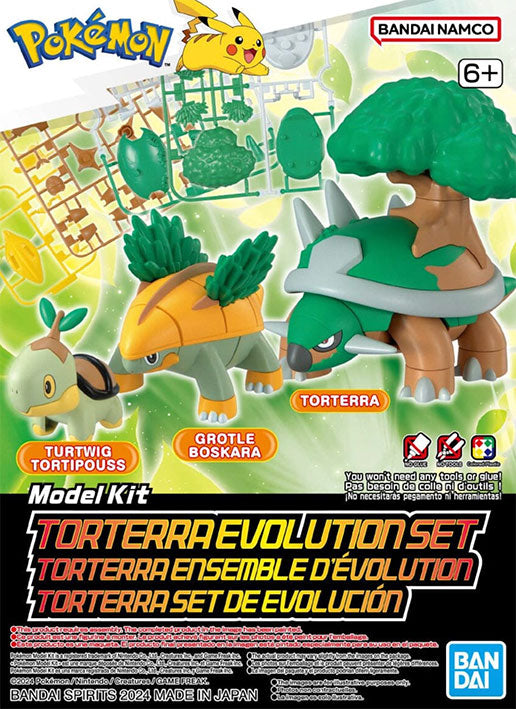 Bandai Model Kit - Pokemon - Torterra Evolution Set