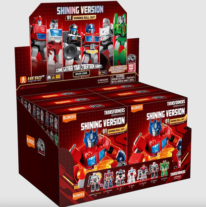 Blokees Transformers Versión Brillante: 01 Shining Roll Out - 1 Figura Armable Sorpresa con Luz