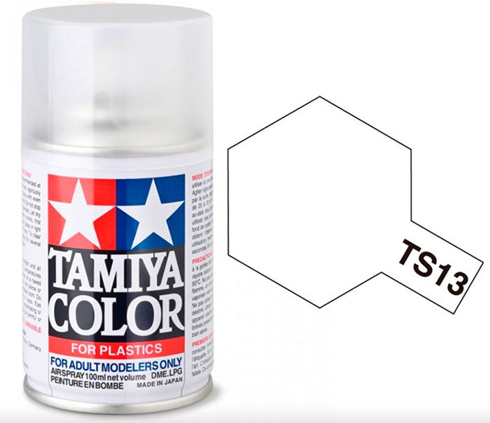 Barniz Aerosol Laca - Tamiya TS13 (Clear) - Barniz Transparente Brillante 100ml