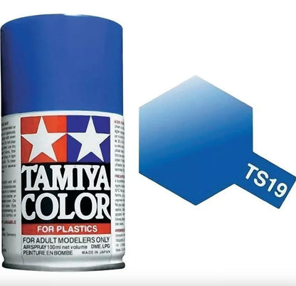 Pintura Aerosol Laca - Tamiya TS19 (Metallic Blue) - Azul Metálico 100ml