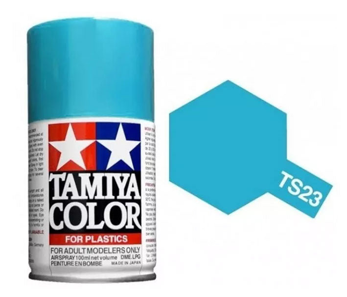 Pintura Aerosol Laca - Tamiya TS23 (Light Blue) - Azul Claro 100ml