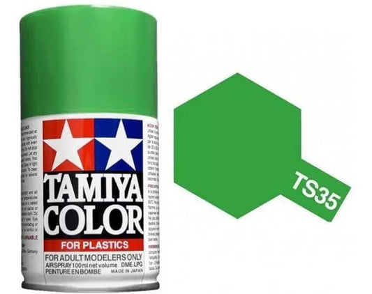Pintura Aerosol Laca - Tamiya TS35 (Park Green) - Verde Parque 100ml