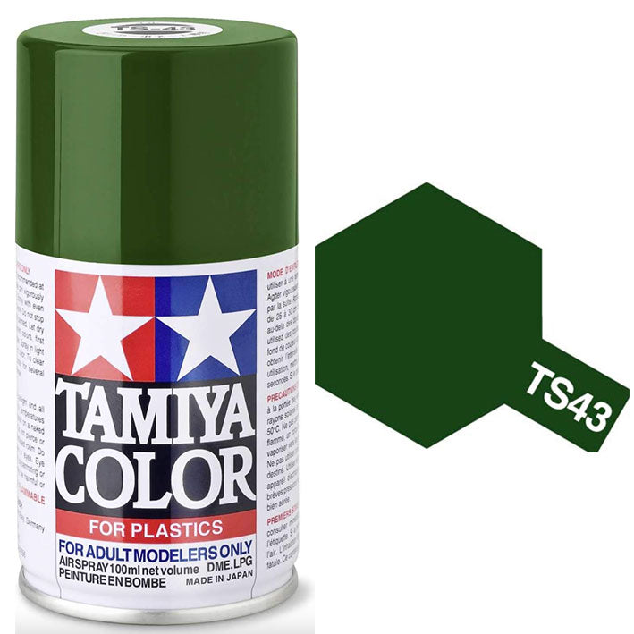 Pintura Aerosol Laca - Tamiya TS43 (Racing Green) - Verde Carrera 100ml