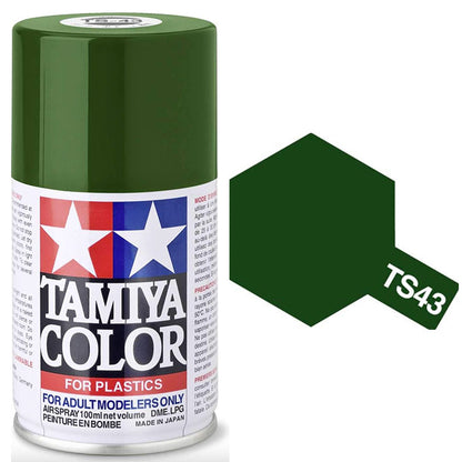 Pintura Aerosol Laca - Tamiya TS43 (Racing Green) - Verde Carrera 100ml