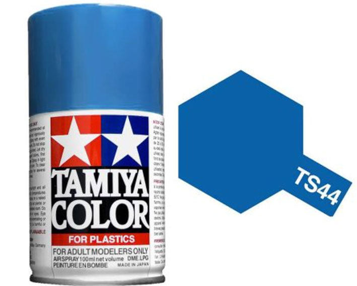 Pintura Aerosol Laca - Tamiya TS44 (Brilliant Blue) - Azul Brillante Intenso 100ml