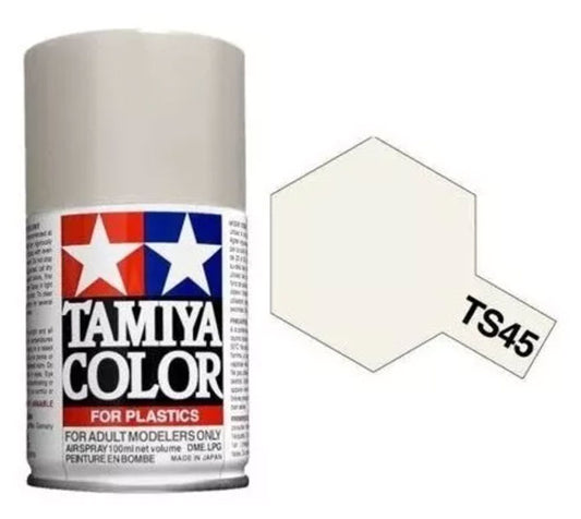 Pintura Aerosol Laca - Tamiya TS45 (Pearl White) - Blanco Perla 100ml
