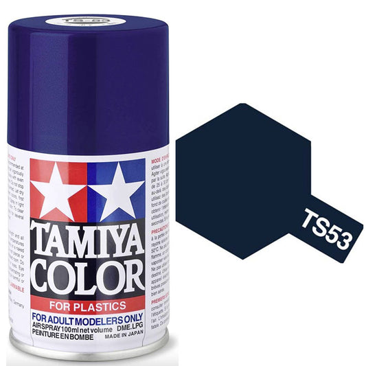 Pintura Aerosol Laca - Tamiya TS53 (Deep Metallic Blue) - Azul Metálico Intenso 100ml