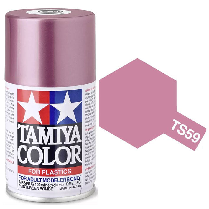 Pintura Aerosol Laca - Tamiya TS59 (Pearl Light Red) - Rojo Perla Claro 100ml