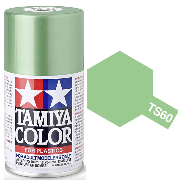 Pintura Aerosol Laca - Tamiya TS60 (Pearl Green) - Verde Perla 100ml