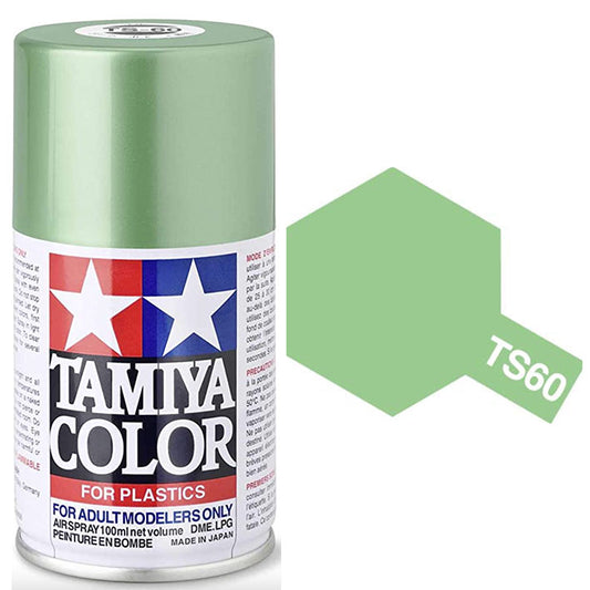 Pintura Aerosol Laca - Tamiya TS60 (Pearl Green) - Verde Perla 100ml