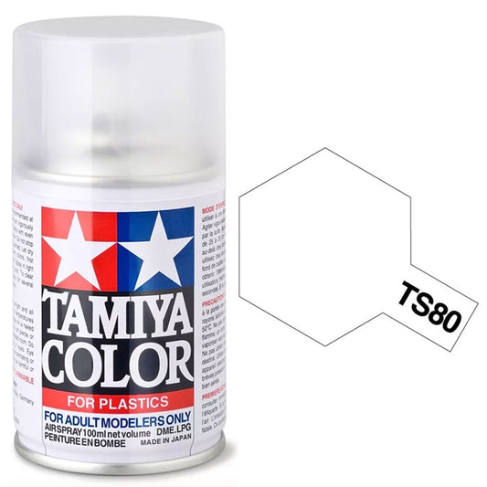Barniz Aerosol Laca - Tamiya TS80 (Flat Clear) - Barniz Transparente Mate 100ml