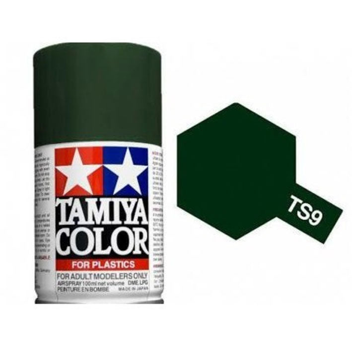 Pintura Aerosol Laca - Tamiya TS9 (British Green) - Verde Británico 100ml