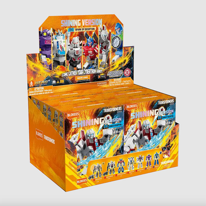 Blokees Transformers Versión Brillante: 04 Spark of Deception - 1 Figura Armable Sorpresa con Luz