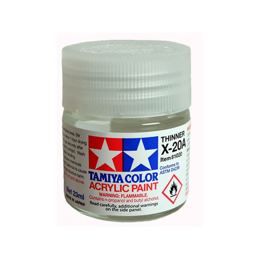 Thinner - Tamiya X20A - Thinner (Diluyente) Acrílico (23ml & 250ml)