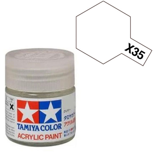 Barniz Acrílico - Tamiya X35 (Semi Gloss Clear) - Barniz Transparente Semi Brillante 23ml / 10 ml