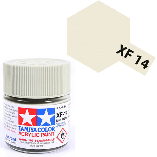 Pintura Acrílica - Tamiya XF14 (Flat J.A. Grey) - Gris J.A. Mate 23ml / 10 ml