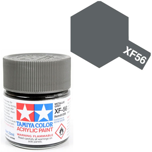 Pintura Acrílica - Tamiya XF56 (Metallic Grey) - Gris Metálico 23ml / 10 ml