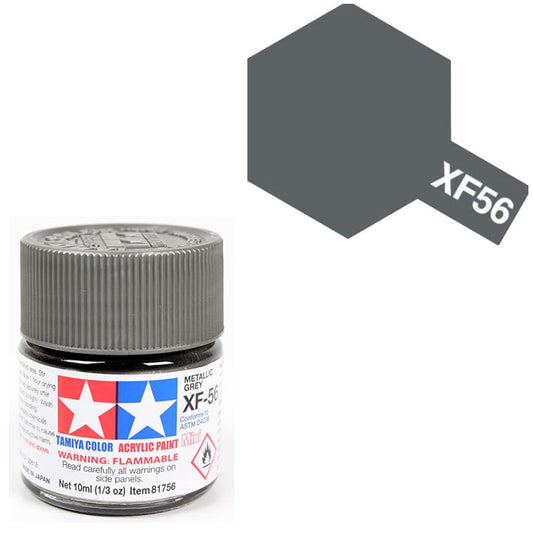 Pintura Acrílica - Tamiya XF56 (Metallic Grey) - Gris Metálico 23ml / 10 ml