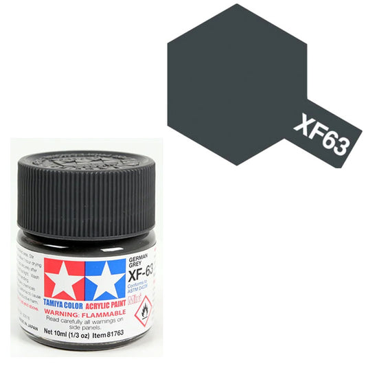Pintura Acrílica - Tamiya XF63 (Flat German Grey) - Gris Alemán Mate 23ml / 10 ml
