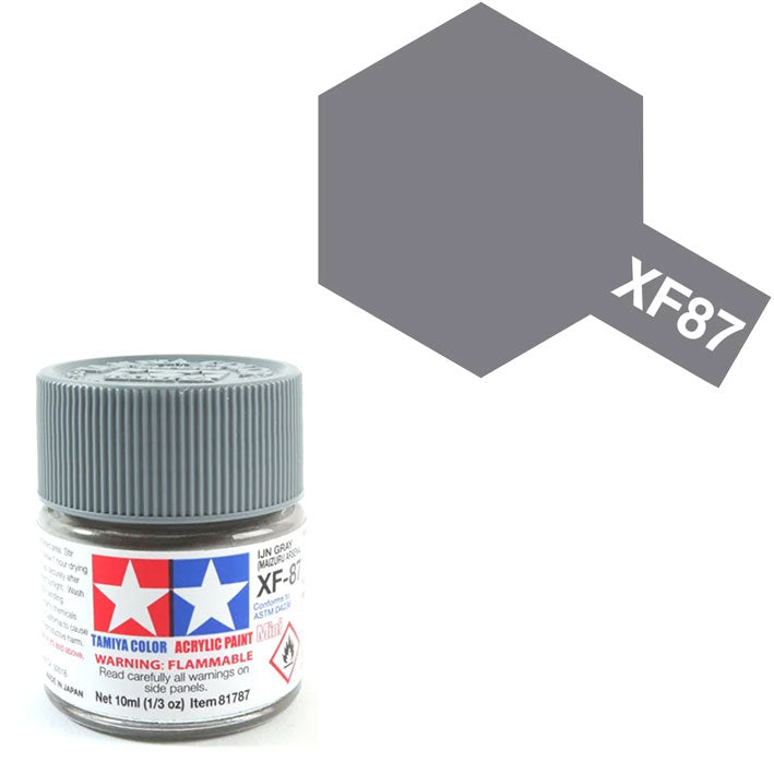 Pintura Acrílica - Tamiya XF87 (Flat IJN Gray / Maizuru Arsenal) - Gris Mate de la Armada Imperial Japonesa (Arsenal Naval Maizuru) 10ml